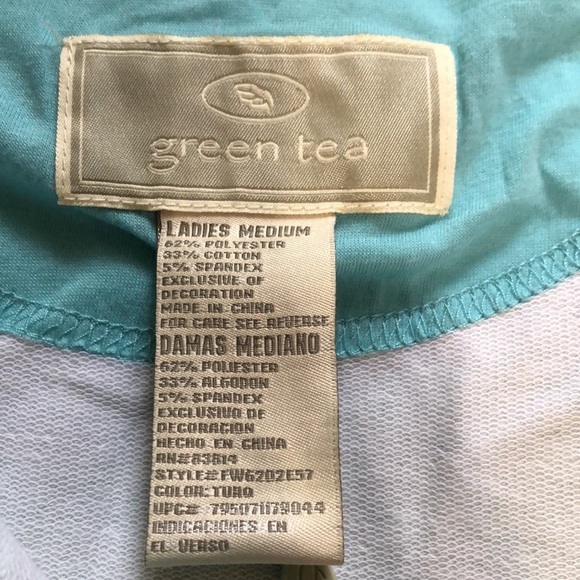 Short sleeve zip up hoodie in a tropical print size M - Picture 6 of 8